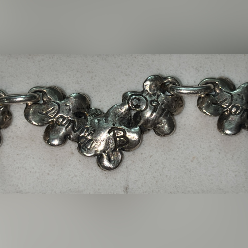 Sterling Silver Plumeria Necklace 26” - Picture 8 of 16